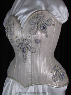 white mercy street corset